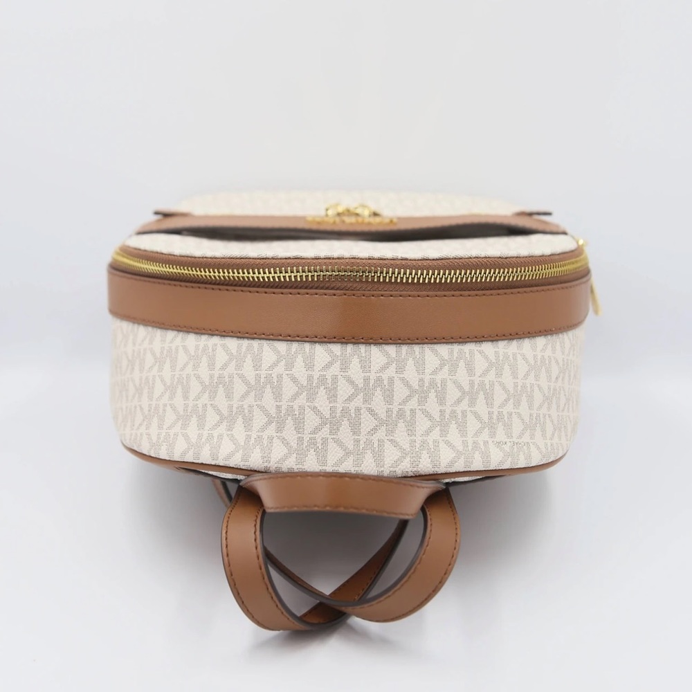 MICHAEL KORS Kenly Medium Backpack Signature Vanilla Bag - Picture 2 of 16